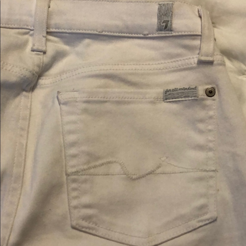 7 jeans - white, size 27